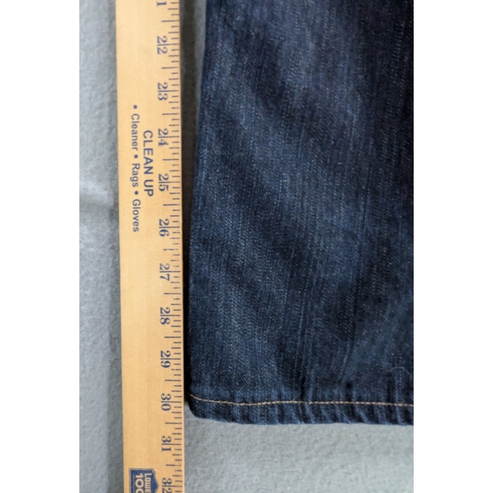 Roots Mens Straight Leg Denim Jeans 40x33 Dark Wash Blue - Picture 2 of 12